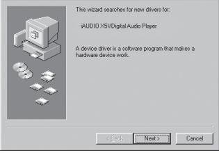 COWON IAUDIO X5V - Installation du pilote - 2