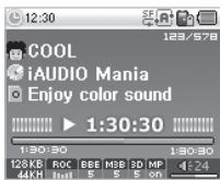 COWON IAUDIO X5V - Enregistrement des fichiers et débranchement - 6