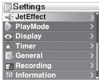 COWON IAUDIO X5V - Opérations simples : utilisation du menu - 4