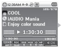 COWON IAUDIO X5V - Configuration de la fonction Repétition - 5