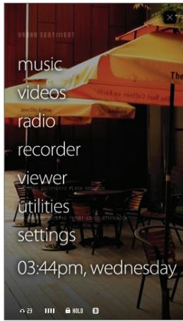 COWON X7 - Text UI - 1