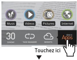 COWON Z2 PLENUE - + Ajout et suppression d'icones sur l'écran d'accueil - 2