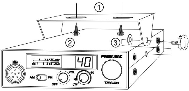 PRESIDENT TAYLOR III - 1) WHERE AND HOW TO MOUNT YOUR MOBILE CB RADIO - 1