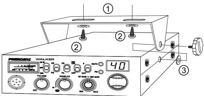 PRESIDENT WALKER - 1) WHERE AND HOW TO MOUNT YOUR MOBILE CB RADIO - 1