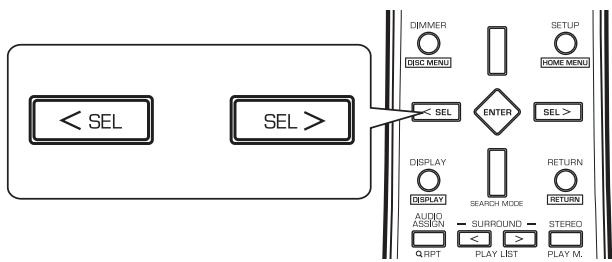 SHERWOOD R-904 - Utilisez les touches de déplacement Gauche /Droite pour régler le paramètre sélectionné. - 1
