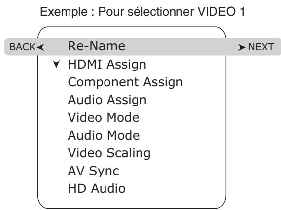 SHERWOOD RD-8504 - Sélection des éléments autres que Re-Name (renommer) - 2