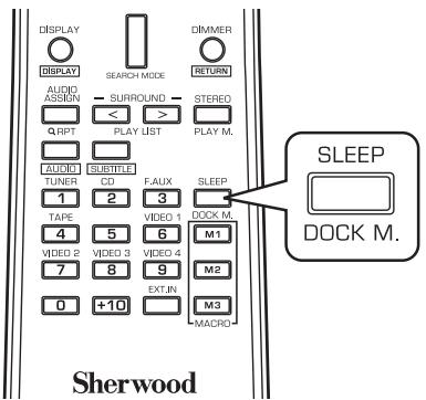 SHERWOOD RD-8504 - Utilisation de la mise en veille automatique - 1