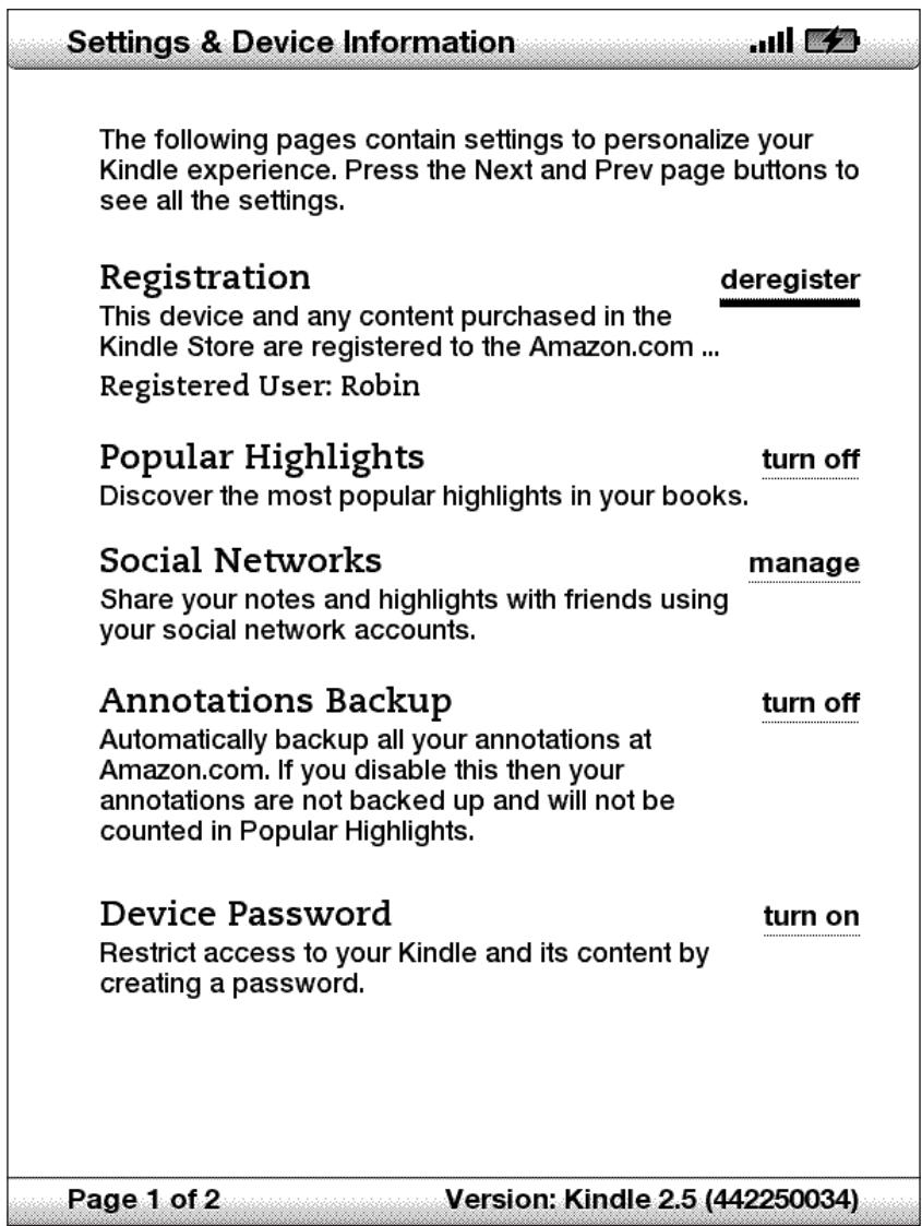 AMAZON KINDLE - Ajuster les paramètres de votre kindle - 1