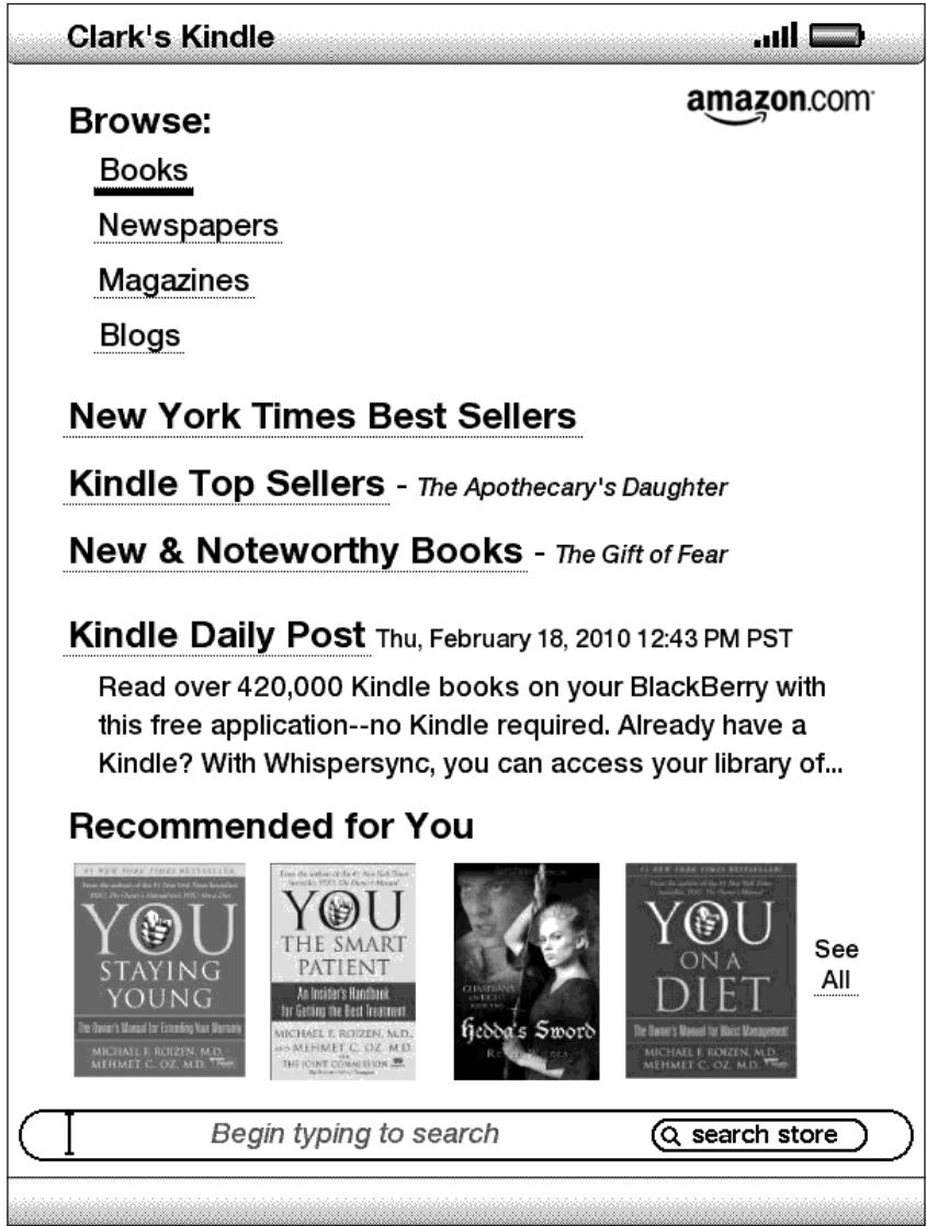 AMAZON KINDLE - Pages de la kindle store - 1