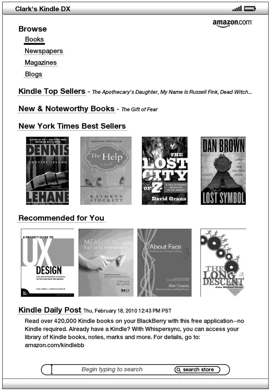 AMAZON KINDLE DX - LA KINDLE STOREFRONT - 1