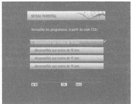 AXIL RS3240 - Niveau parental - 1