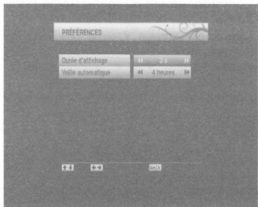 AXIL RS3240 - Préférences utilisateur - 1