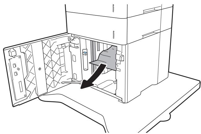 HP LASERJET ENTERPRISE M607N - Clear paper jams in the 2,100-sheet high-capacity input tray - 4
