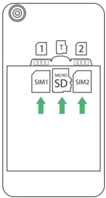 ECHO SMART MINI - Inserting the SIM cards - 3