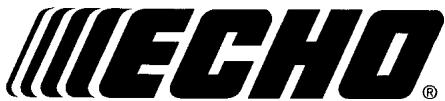 ECHO SRM-225 - MANUELS SUPPLEMENTaires OU DE RECHANGE - 1