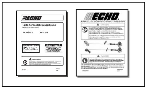 ECHO SRM-225 - LE MANUEL DE SECURITÉ - 1