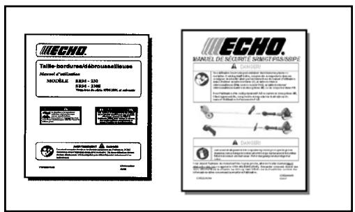 ECHO SRM-230 - LE MANUEL DE SECURITÉ - 1
