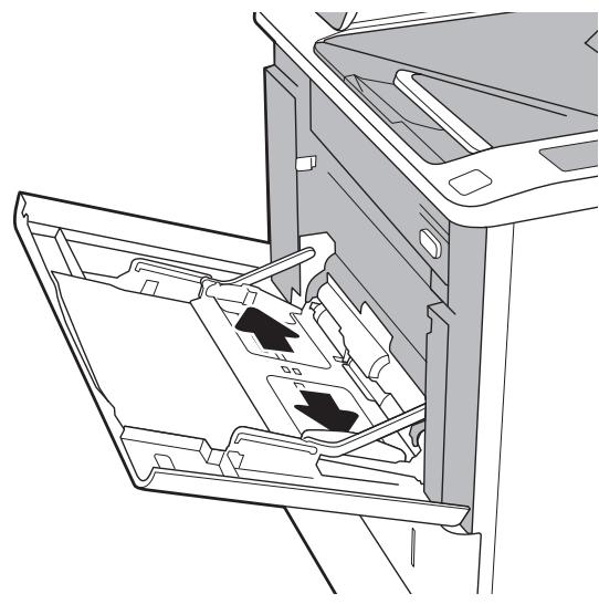 HP LASERJET ENTERPRISE M609DN,  LASERJET ENTERPRISE M609X - Load paper to Tray 1 (multipurpose tray) - 2