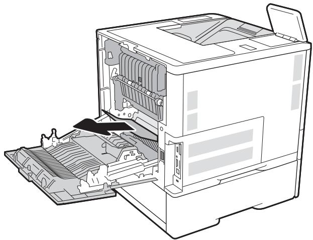 HP LASERJET ENTERPRISE M609DN,  LASERJET ENTERPRISE M609X - Clear paper jams in the rear door and fuser area - 2