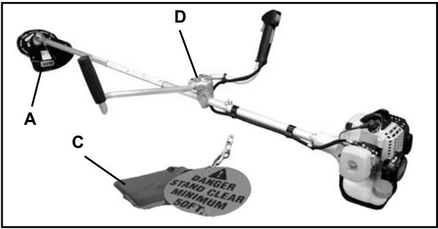 ECHO SRM-230S - Les lames de débroussaillage requisent : - 1