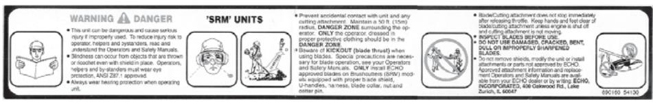 ECHO SRM-260 - DESCRIPTION - 4