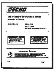 ECHO SRM-260S - CONTENU - 1