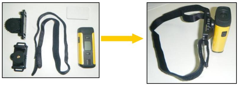 VIVITAR DVR908MFD - Attaching the Camcorder to your Helmet - 1