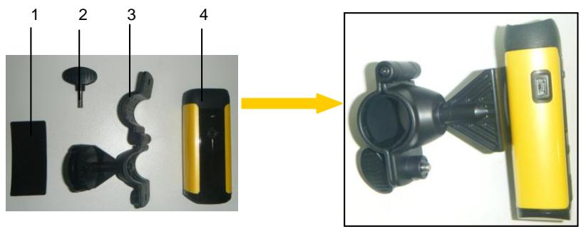 VIVITAR DVR908MFD - Attaching the Camcorder to the Bike - 1