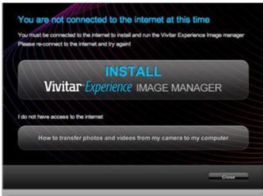 VIVITAR VIVICAM 8225 - Installation du logiciel Vivitar Experience Image Manager - 2