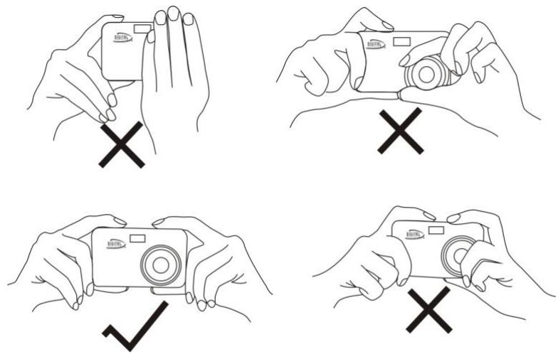 VIVITAR VIVICAM 8225 - Comment tener votre apparéil photo correctement lors de la capture d'images - 1