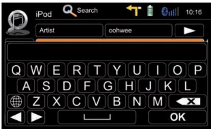 ZENEC 3141D - Search function: - 1