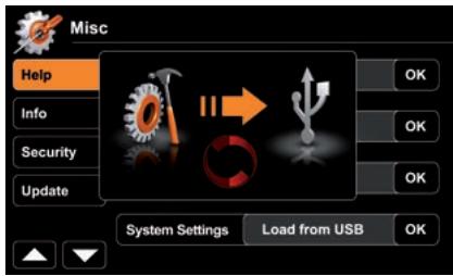 ZENEC 3141D - SETUP: IMPORT/EXPORT SYSTEM SETTINGS - 1