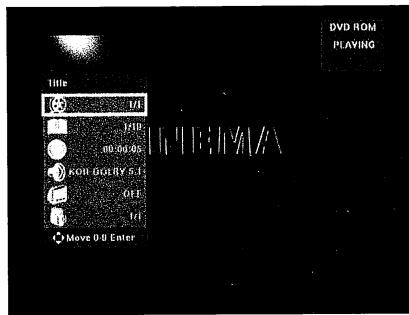 DIGITEK DVR-160PT - Affichage d'information du disque à l'écran (OSD) - 2
