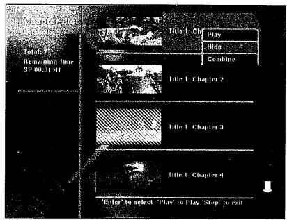 DIGITEK DVR-250PT - Éditer le chapitre d'un titre de DVD (dans la liste de chapitre) - 1