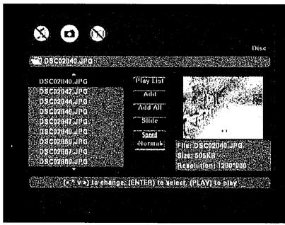 DIGITEK DVR-250PT - Lecture d'un CD JPEG - 1