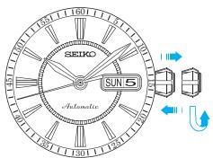 SEIKO 4R35 - Réglage de la date au début du mois - 1
