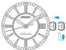 SEIKO 4R35 - Réglage de l'heure et de la DATE (pour CAL. 4R35) - 1