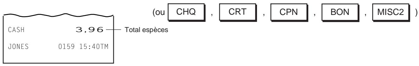 TEC MA-1350 2 - 1) Total par moyens de paiement - 2