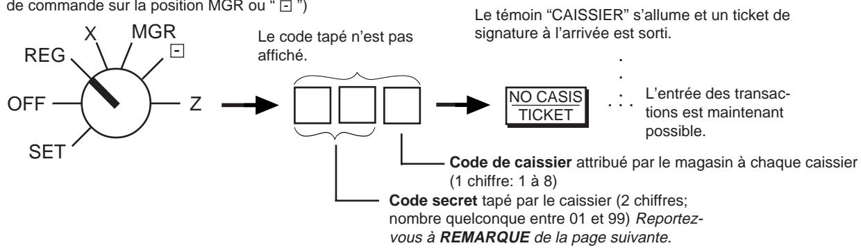 TEC MA-1350 2 - Signature à l'arrivée (possible après signature au départ du précédent caissier) - 1