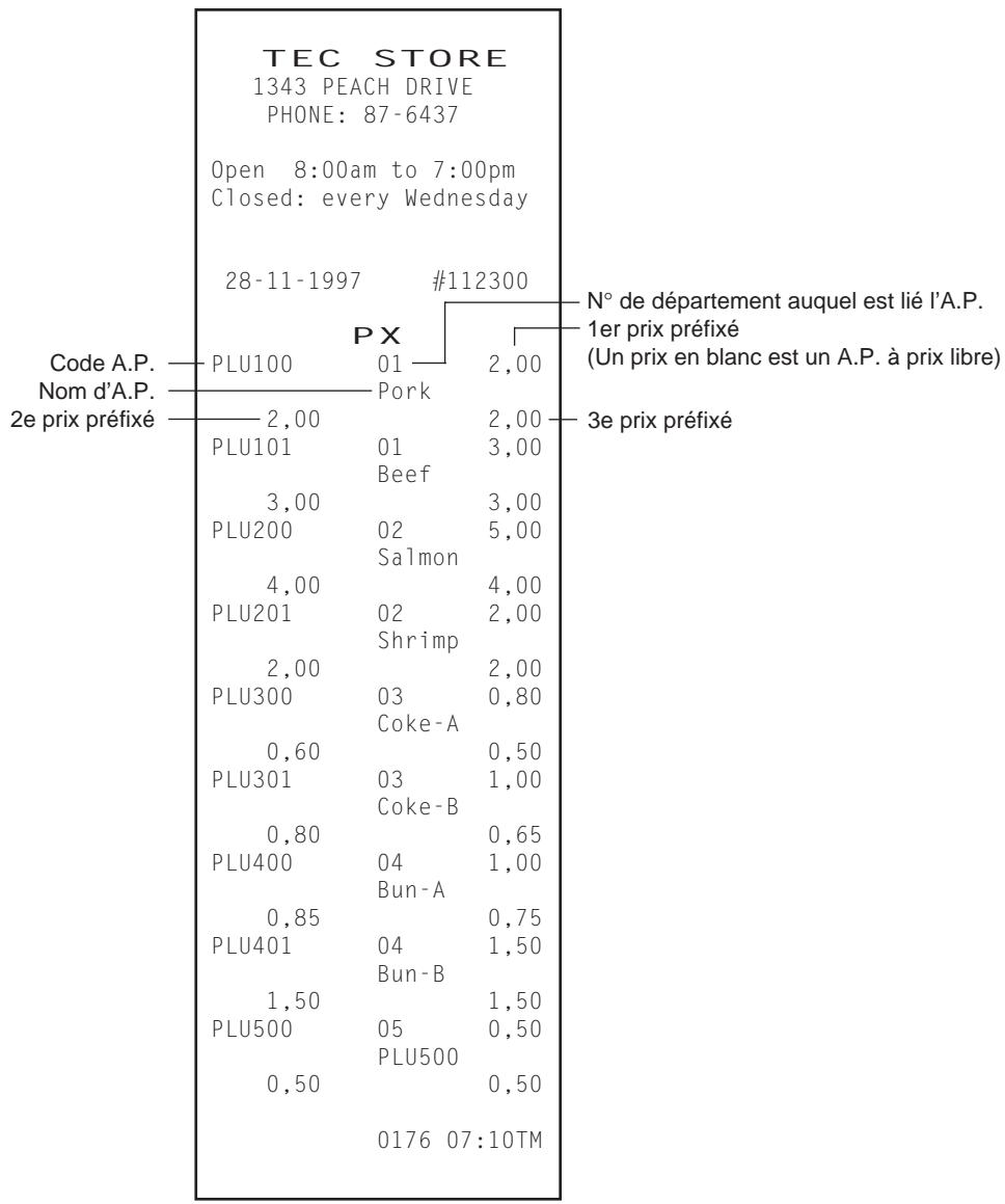 TEC MA-1350 2 - Lecture de la table des A.P. - 1