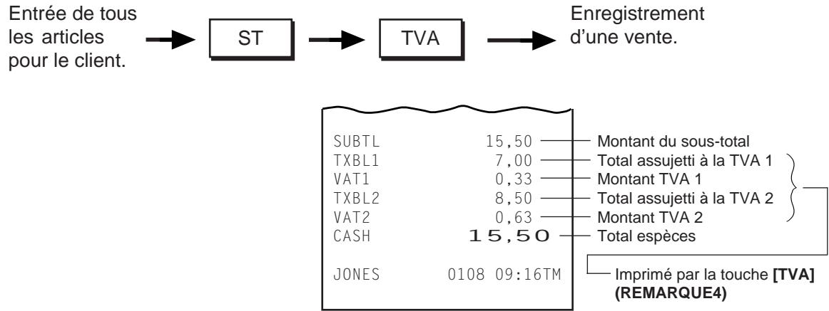 TEC MA-1350 2 - Impression de la TVA - 1