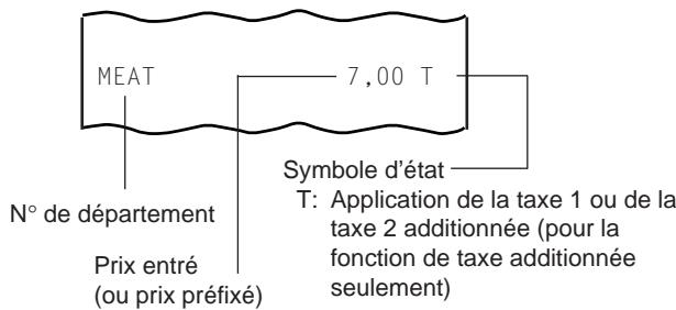 TEC MA-1350 2 - 1) Entreed'un article: - 2