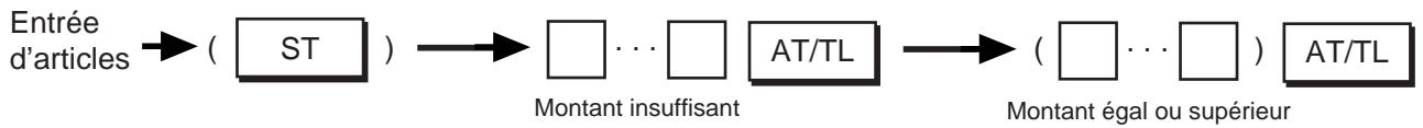 TEC MA-1350 2 - 3) Réception du paiement en plusieurs fois (plusieurs règlements par le même moyen de paiement)   Exemple) - 1