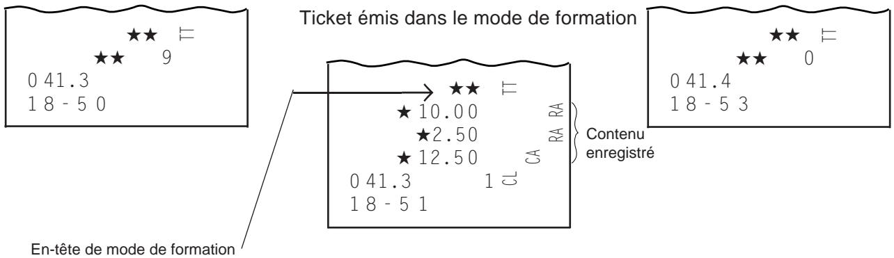 TEC MA-186 200 - OPERATION POUR L'ARRET DU MODE DE FORMATION - 1
