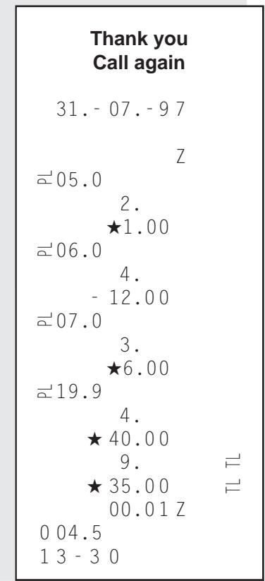 TEC MA-186 200 - Rapport de lecture ou de réinitialisation quotidien de tous les A.P. - 1