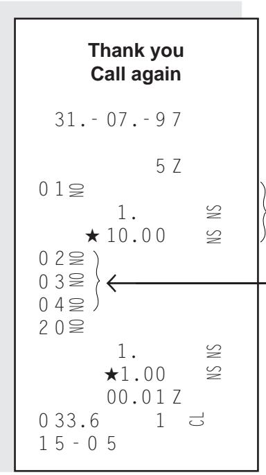 TEC MA-186 200 - Rapport de lecture ou réinitialisation quotidien de tous les vendeurs - 1