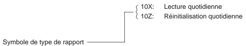 TEC MA-186 200 - Rapport de lecture ou de réinitialisation des ventes horaires quotidien - 2