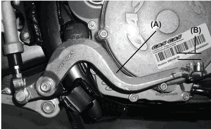 GAS GAS HALLEY 450 - Pédale de frein arrêté - 1