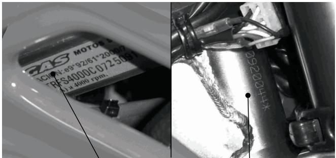 GAS GAS HALLEY 450 - Plaque d'homologation - 1