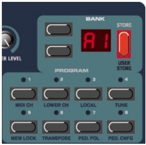 CLAVIA NORD ELECTRO - Sélection de programme - 1